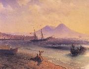 Fishermen Returning Near Naples Ivan Aivazovsky